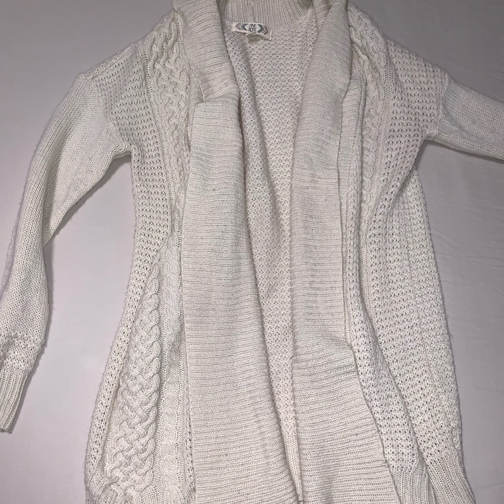 Knit cream cardigan